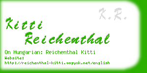 kitti reichenthal business card